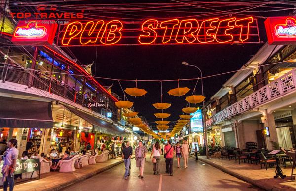 Khu phố Tây Pub Street campuchia